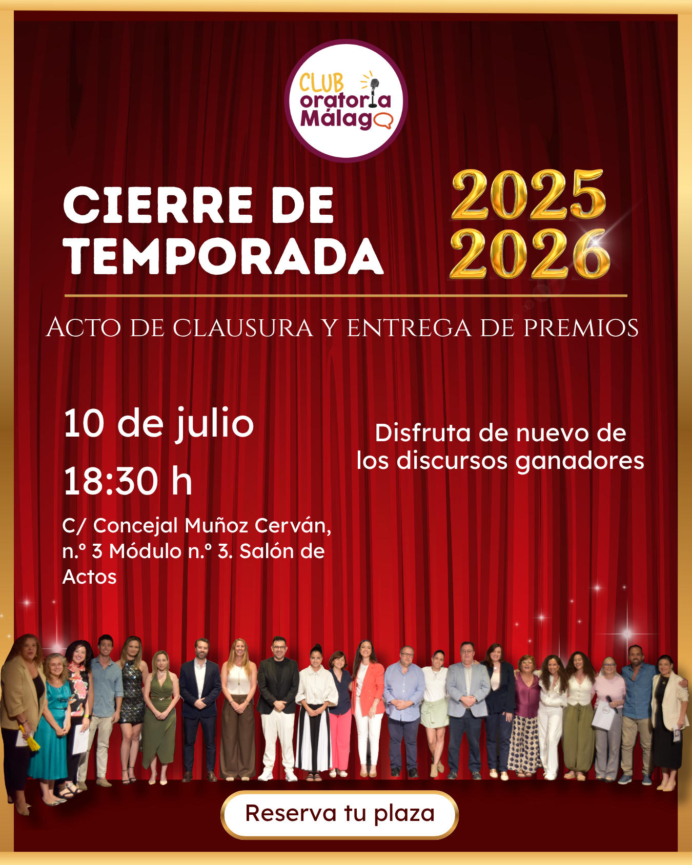 🎤 Escucha y disfruta de los mejores discursos del año_ Acto de Clausura